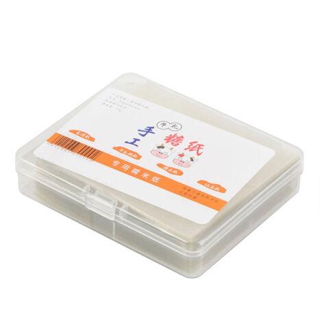 500 hojas de papel comestible para turrón, papel de arroz y papel de horno para envoltorios de caramelos hechos a mano. (1/4)