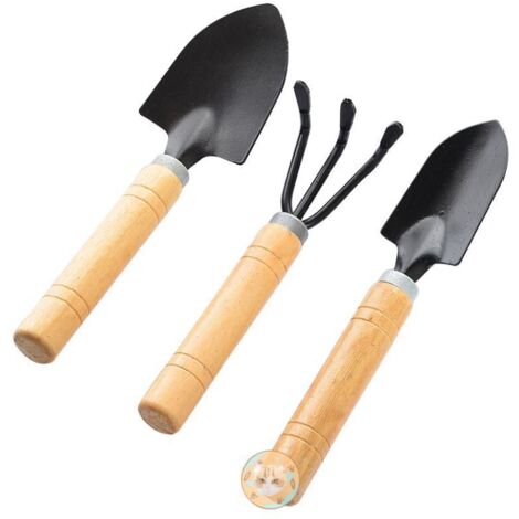 XVX Desmalezador de Tres Piezas, Desmalezador Manual con Mango de Madera para Desmalezado de jardín (1/4)