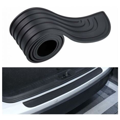 Protector de parachoques de coche, protector de borde de carga de goma de 90 cm x 7 cm, protector de parachoques trasero autoadhesivo (1/4)