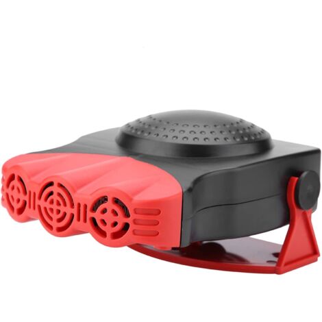 Desempañador de coche, calefactor con ventilador, ligero, rojo, para descongelar y derretir nieve, 150 W, 12 V (1/5)