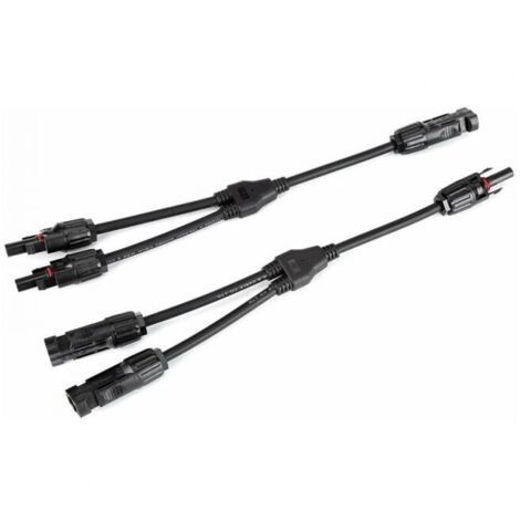 Par de conectores tipo Y Cable solar fotovoltaico Cable de panel Conectores de derivación Y3 Conectores fotovoltaicos en forma de Y