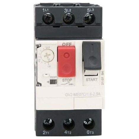 Interruptor de protección del motor GV2-ME07C Interruptor de protección del motor 1.6 2.5A
