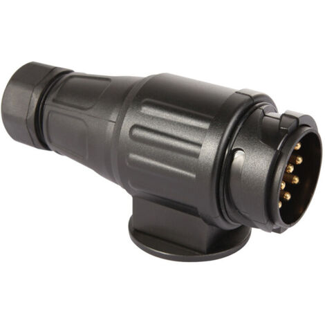 Enchufe de remolque de 13 pines, impermeable, de 12 V, para caravana, autocaravana, coche y barco. (1/4)