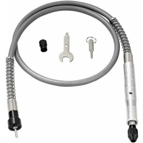 Mandril de extensión flexible para taladro eléctrico de 3 mm para amoladora rotativa, compatible con llave inglesa (dorado) (1/4)
