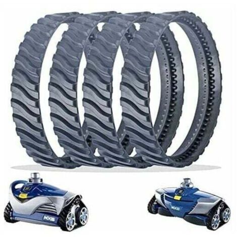 4 cadenas de repuesto negras para rueda de limpiafondos con huella R0526100, compatibles con Zodiac Baracuda MX6