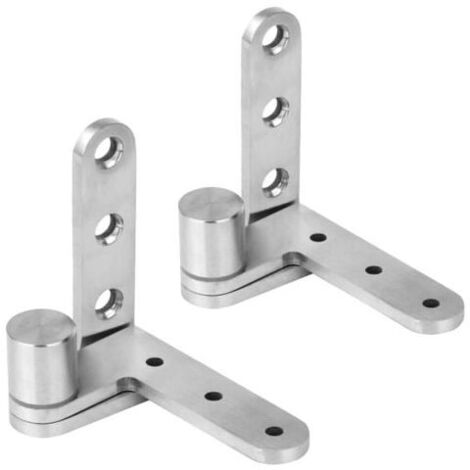 Bisagra pivotante, bisagras pivotantes para puertas, bisagras de 270 grados, para puertas de muebles y puertas francesas. Carga máxima: 60 kg/par. Bisagras para cercas y puertas.