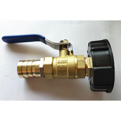 Grifo De Latón Doble Salida Para IBC S60X6 - Válvula Doble 1/2 Pulgadas, Ideal Para Jardín Grifo De Latón Doble Salida Para IBC S60X6 - Válvula Doble 1/2 Pulgadas, Ideal Para Jardín