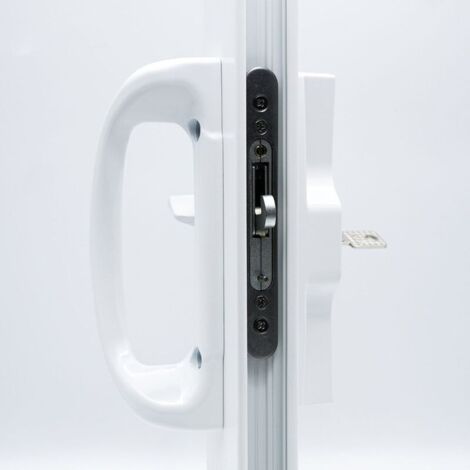 Accesorios para puertas y ventanas, manija de puerta corrediza, puerta corrediza moderna y sencilla, puerta de patio con cerradura, manija de aleación de aluminio, cerradura de puerta, moderna y senci