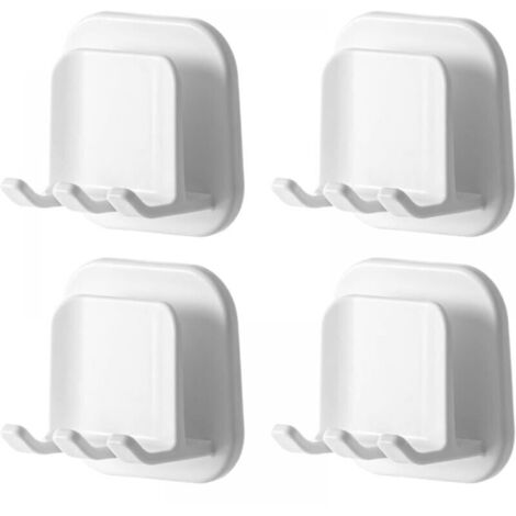 Portacepillos de dientes, portacepillos eléctricos, portacepillos de pared sin taladrar, autoadhesivo, portacepillos de pared para baño y cocina (1/4)