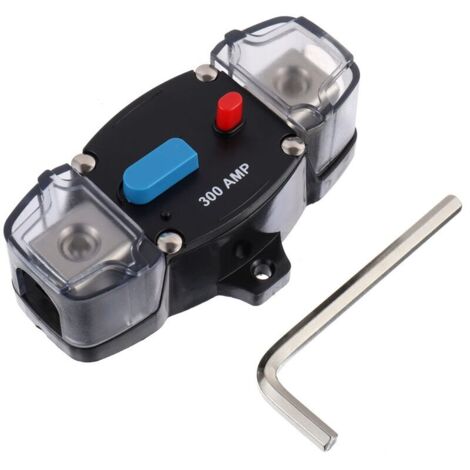 Disyuntor de 300 A, 12-48 V CC con botón de reinicio automático y manual para coche, caravana y barco (300 A)