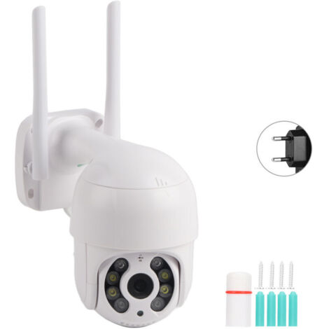 Mini máquina de bolas con 8 LED, 2 pulgadas, wifi, exterior, impermeable, cámara 1080P, ICSee, 110-240 V, estándar de la UE