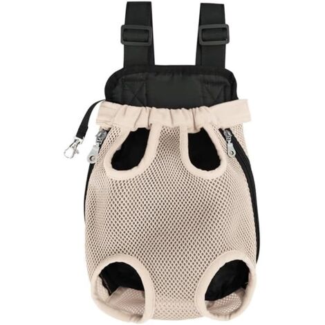 Mochila para mascotas para perros y gatos – Bolsa de viaje frontal ajustable con patas expuestas  Transpirable y cómoda para mascotas pequeñas y medianas  Ideal para senderismo, camping y viajes en av