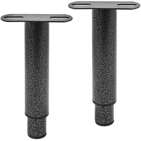 Patas de cama, pies de base de cama, juego de 2 patas de cama de metal ajustables, pies de base de cama de metal resistentes, adecuados para listones de base de cama de metal universales,