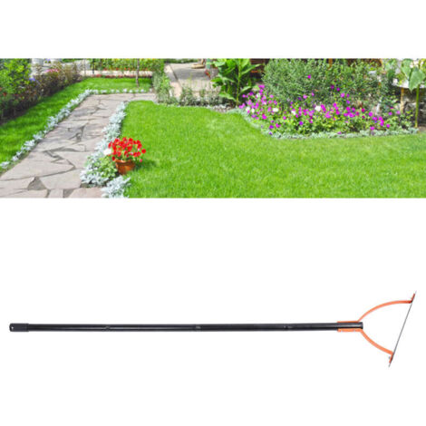 Recortadora de césped manual (cuchilla afilada dentada de doble filo, herramienta de jardinería, 4 secciones) (1/4)