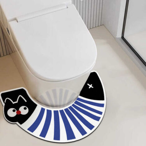Alfombra de baño redonda para ducha, bañera, secado rápido, antideslizante, diseño liso, color rosa, 55 cm (1/4)