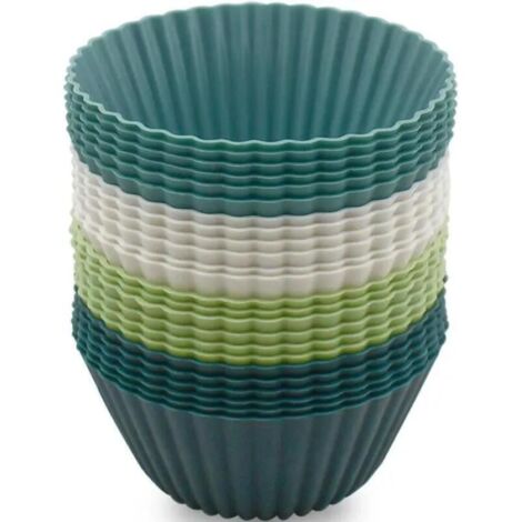 Silikon-Muffinform, 24 Stück Cupcake-Formen Silikon-Cupcake-Form