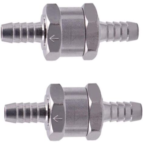AIPERQ - Válvula de retención de combustible (2 unidades, retorno de aceite, aluminio), compatible con carburador y sistema de combustible (8 mm) (1/4)