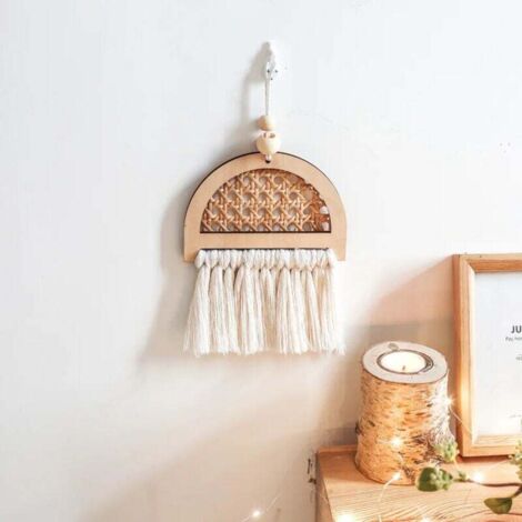 AIPERQ Colgante de arcoíris de estilo nórdico hecho a mano Decoración de pared creativa Estilo bohemio (1/4)