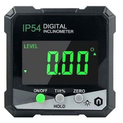 Transportador digital, transportador/transportador con pantalla LCD, inclinómetro con imán, medición digital de ángulos