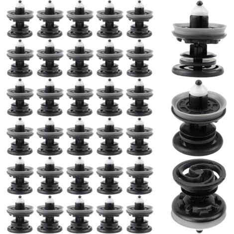 30 piezas 7l6868243 Clips de plástico para molduras de paneles interiores de puertas de coche, compatibles con VW Golf 5 6 7 T4 T5 Passat Polo Skoda Caddy Audi A4 A5 A6