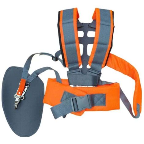 Arnés de hombro ajustable y cómodo, práctico y cómodo para desbrozadoras, cortadoras de césped, accesorio universal para máquinas de jardín, 36 x 50 cm. (1/3)