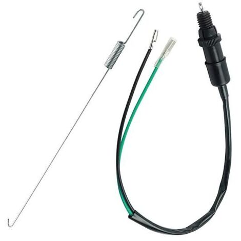 Interruptor de luz de freno trasera universal para motocicleta con kit de resorte, apto para Honda, Kawasaki, Suzuki, Yamaha, quads, vehículos todo terreno y scooters. (1/4)