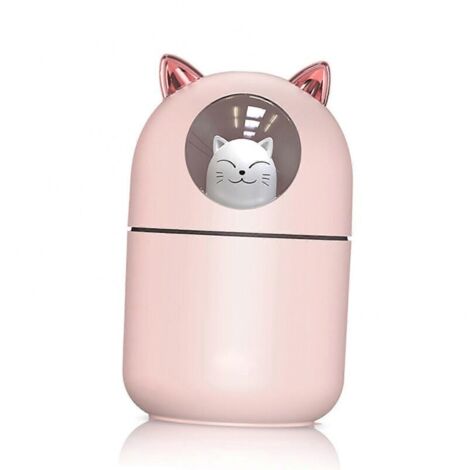Mini humidificador USB portátil con luz LED de colores para oficinas, dormitorios y coches. (1/4)