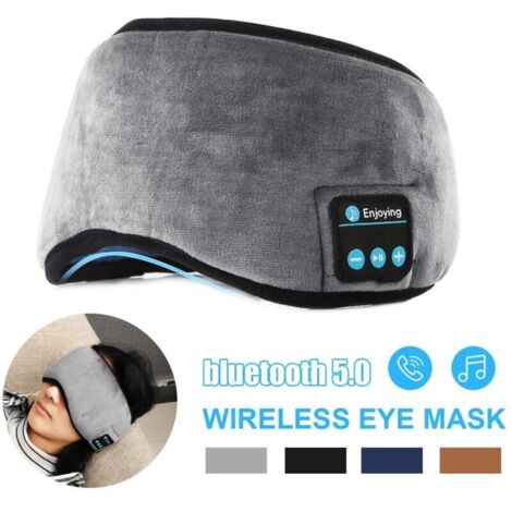 Antifaz para dormir con Bluetooth 5.0, auriculares con música 3D y Bluetooth, inalámbrico para dormir de lado. (1/4)