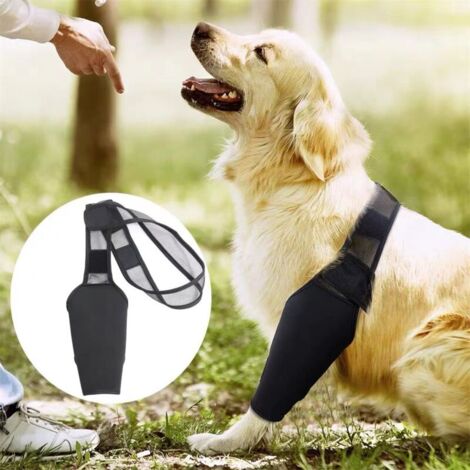 Rodillera para perros para ligamento cruzado anterior (LCA), luxación de rodilla y artritis: mantiene las articulaciones calientes, ofrece soporte adicional y reduce el dolor y la inflamac