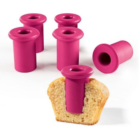 Cortadores de galletas de silicona, moldes para hornear, recortes perfectos para muffins y cupcakes profesionales, ideales para cavar y rellenar muffins, cupcakes (1/4)