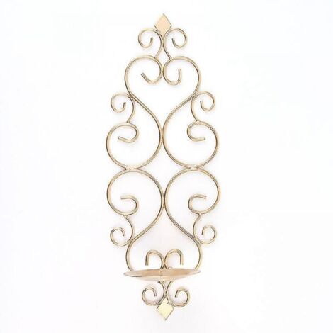 Aplique de pared de hierro, 1 juego de candelabros colgantes, apliques decorativos para dormitorio, comedor, sala de estar y baño.