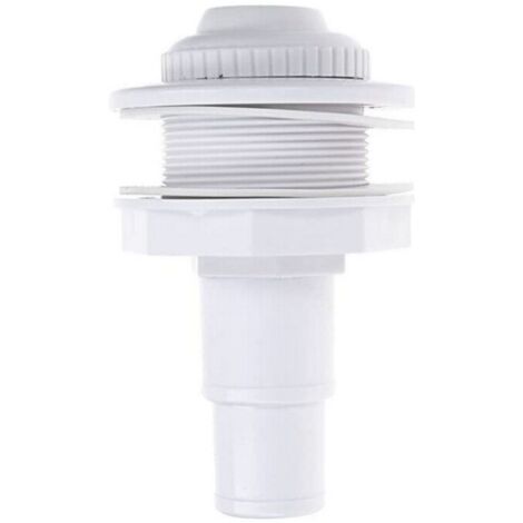 Boquilla de entrada para piscina, boquilla de descarga de 32/38 mm, boquilla de impulso para piscina de Ø 58 mm, boquilla de manguera ajustable, adaptador de manguera para drenaje de pisci