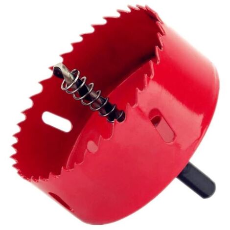 Sierra de corona bimetálica de 105 mm con adaptador hexagonal, broca de centrado para madera, aluminio, hierro y plástico (1/4)