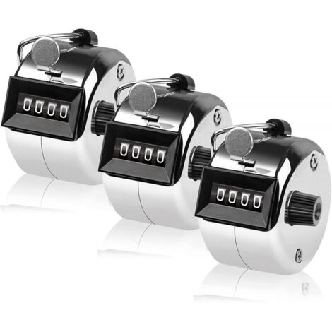 Contador de clic de 4 dígitos - Contador manual de metal - Clicker para contar y puntuar en golf (1/4)