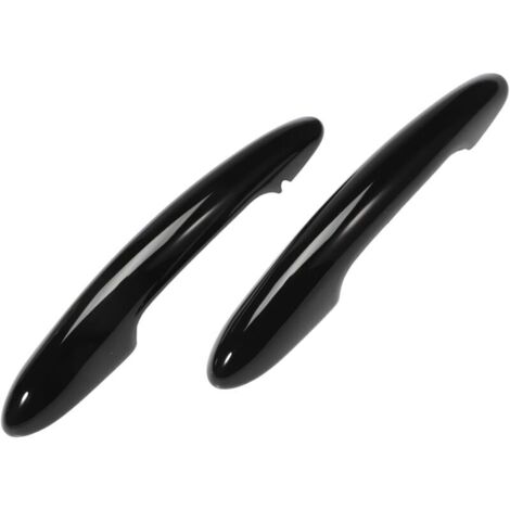 Protector de manija de puerta exterior negra para Mini Cooper F56 F57, cubierta protectora para manijas de puerta de coche, sin orificio, izquierda y derecha, reemplazo 7434537 7317633 (1/4)