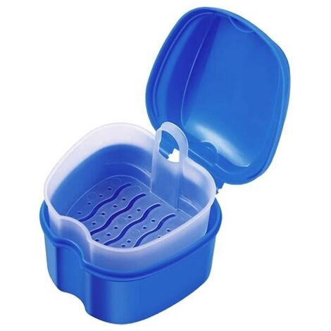Estuche para retenedores con orificios de ventilación, estuche para alineadores, estuche para aparatos de ortodoncia, estuche delgado para dentaduras postizas para viajes, hogar y oficina,