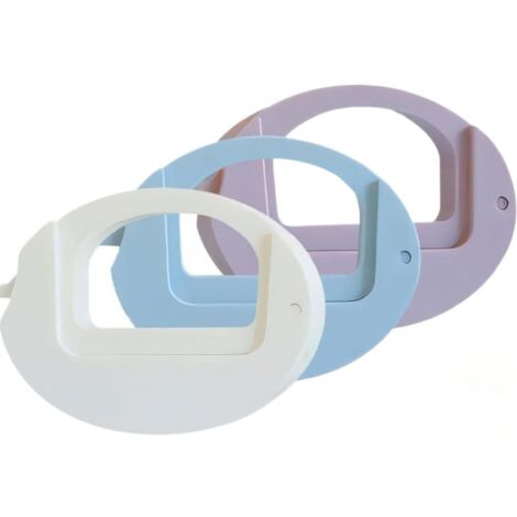 Pinzas para almacenar alimentos, 7,5 x 5,5 cm, juego de 3, blanco, azul, morado, compatibles con bolsas de cereales y snacks. (1/4)