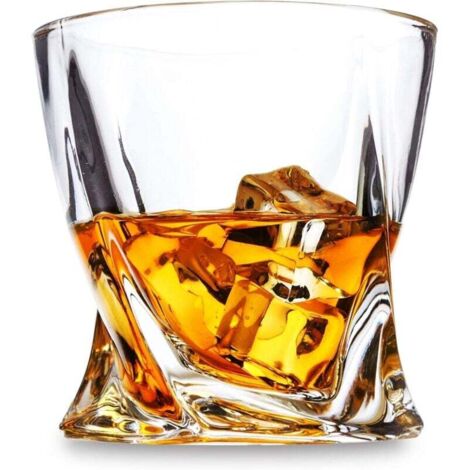 Vasos de whisky de cristal sin plomo, 300 ml, regalo perfecto para los amantes del whisky, juego de 4 (1/4)