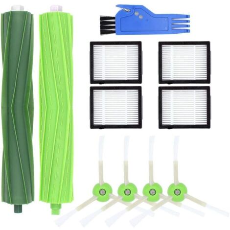 Kit de accesorios de repuesto para cepillos de rodillo, cepillo lateral y filtros HEPA para iRobot Roomba i7 i7+ / i7 Plus E5 E6 E7 (paquete B) (1/4)