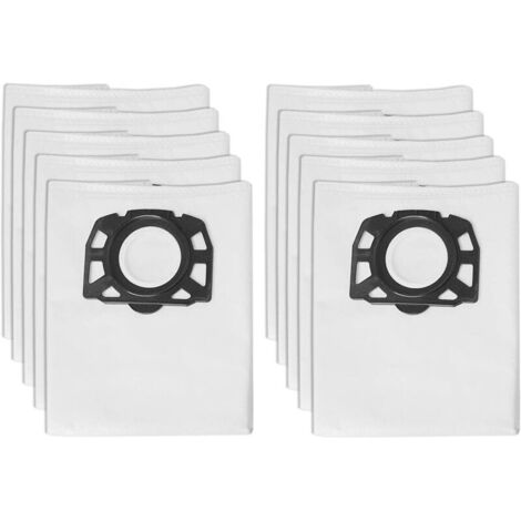 Paquete de 10 bolsas para aspiradoras Karcher WD4 WD5 WD6 MV4 MV5 MV6 (1/4)