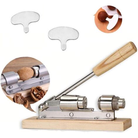 Cascanueces manual, Cascanueces navideño, Abridor de nueces de cocina, Cascanueces de madera, Cascanueces, Máquina para cascanueces, Para avellanas, almendras, nueces de Brasil u otros frutos secos (1/4)