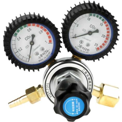 Regulador de presión para gas protector argón/CO2, regulador de dióxido de carbono, regulador para barril de cerveza (1/4)