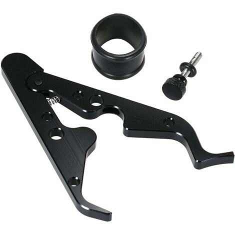 Bloqueo de puño de acelerador de control de crucero universal para motocicleta con empuñadura de aluminio y anillo de silicona para proteger el puño del acelerador. (1/4)