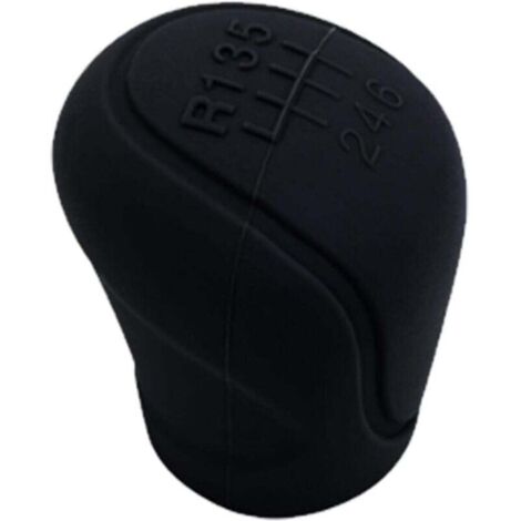 Funda universal de silicona para pomo de cambio de marchas, funda de silicona para pomo de cambio de marchas de coche, funda para freno de mano, antideslizante, duradera, compatible con la mayoría de (1/4)