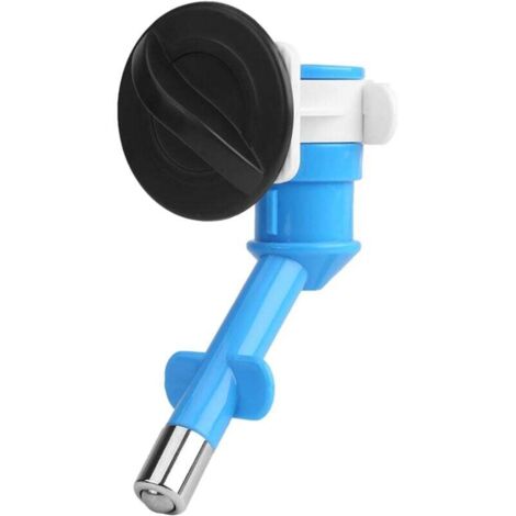 Dispensador de agua de plástico, bebedero colgante para mascotas, jaula para perros, hámsteres, conejos y gatos (azul)