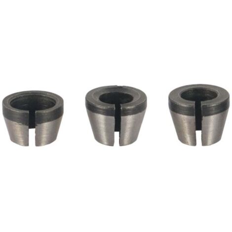 Mandril de fresadora: juego de 8, pinza de mandril de ajuste al ras (6 mm, 6,35 mm, 8 mm), pinza de fresadora, adaptador de pinza (1/3)
