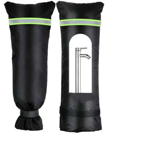 Juego de 2 cubiertas de grifo para exterior para protección contra las heladas en invierno, cubiertas de grifo para exterior grandes de 71,1 x 38,1 cm, cubierta de grifo reutilizable para patios al ai (1/4)