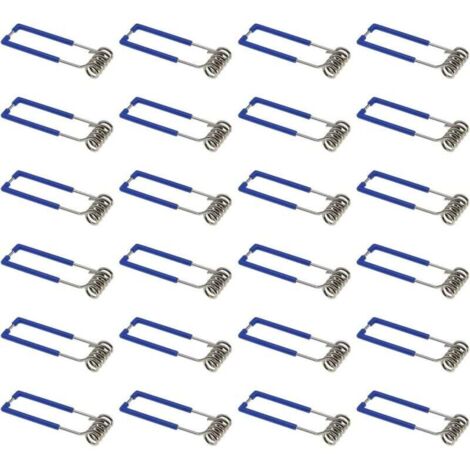 Pack de 24 clips de fijación con resorte para focos empotrables GU10 MR16, 1,5 x 60 mm