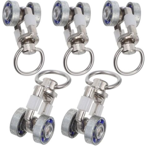 Rodillos deslizantes para pérgolas - Ruedas metálicas silenciosas para cortinas - Poleas silenciosas - Rodillos para cortinas duraderos