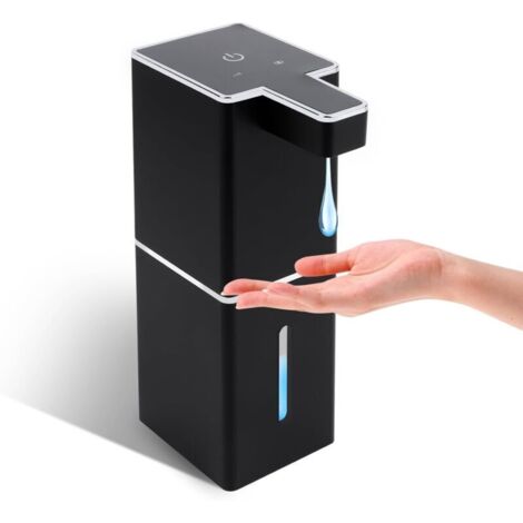 Dispensador de jabón automático de pared de 380 ml, recargable por USB C, sin contacto (1/4)